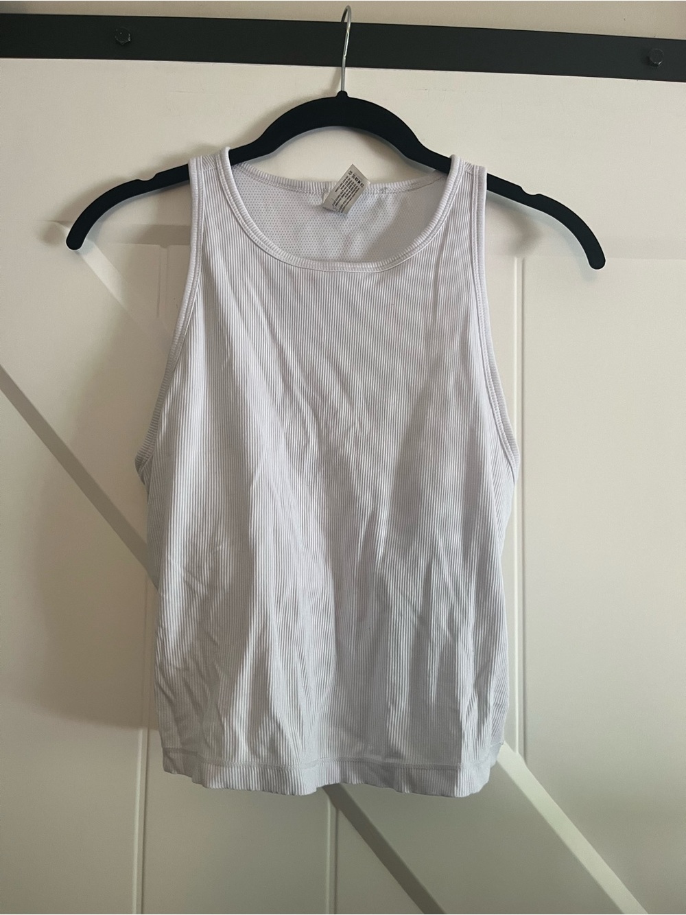 White Cropped Tank Top